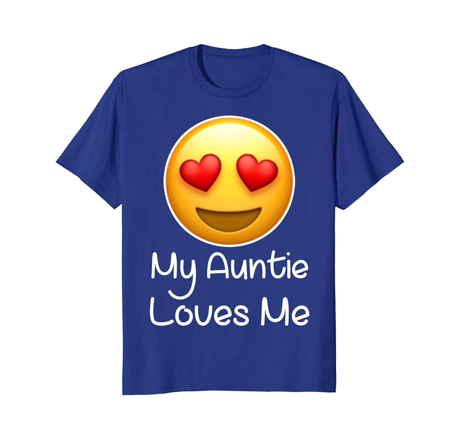 My Auntie Loves Me Nephew Niece emoji hearts love Gift Shirt-anz