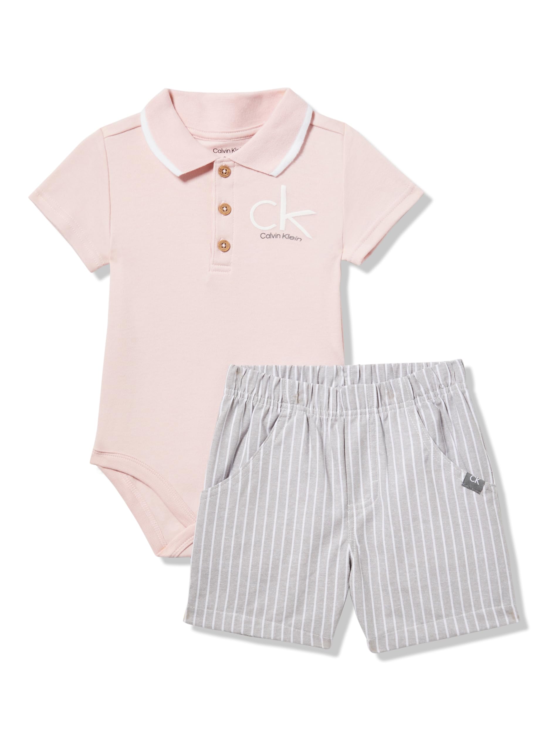 Calvin Klein 2pc Polo Short Set