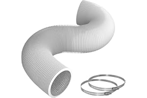 Pearwow Flexible 4 Inch x 26Ft Dryer Vent Hose,Heavy Duty Aluminum Insulated Air Duct Tube for Exhaust, HVAC Ventilation, Gro