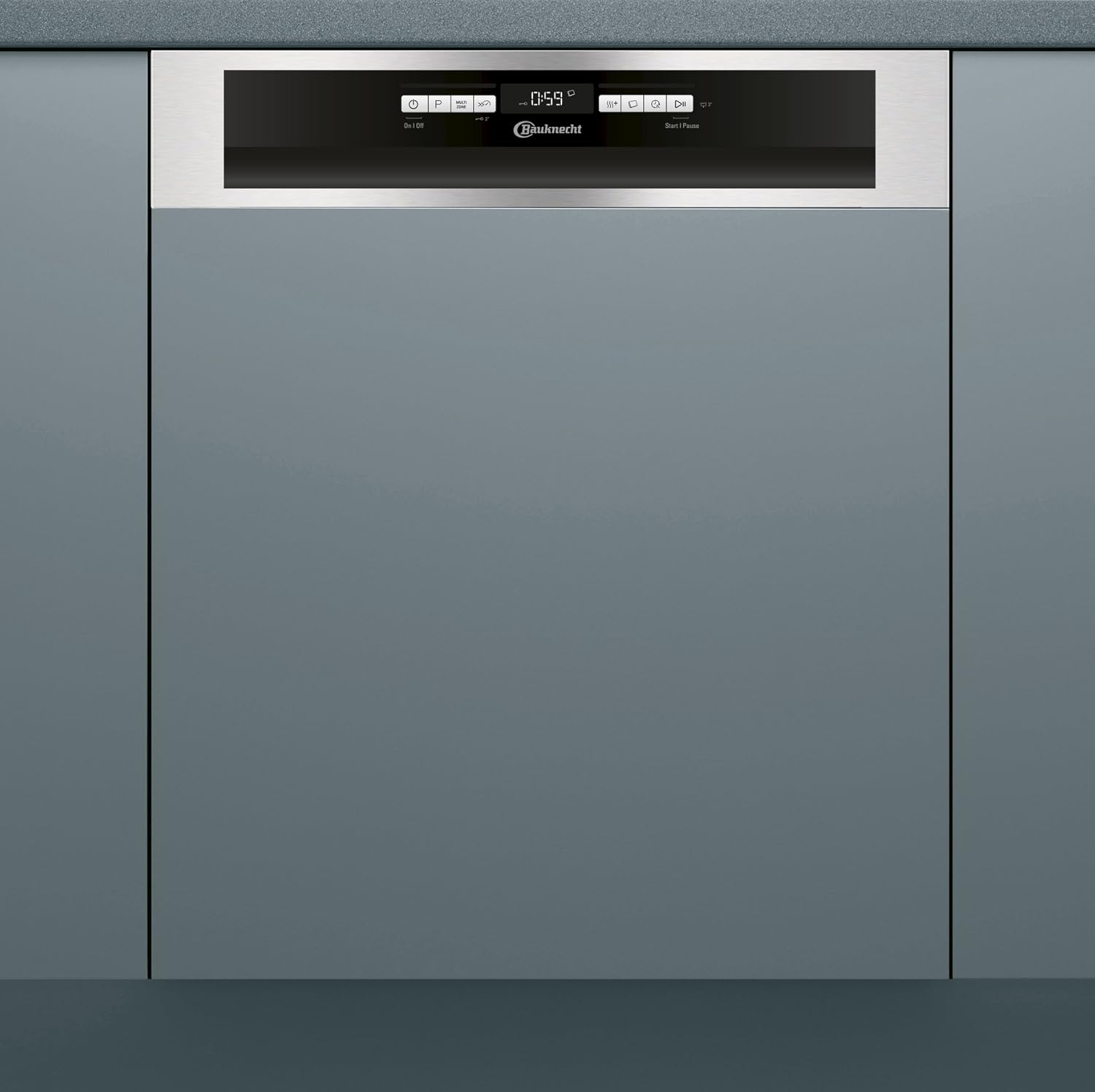 Bauknecht IBBO 3C26 X Geschirrspüler teilintegrierbar, A++, 60 cm, 266 kWh/Jahr, 14 MGD, Extra Trocknen, Option Multizone