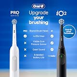 Oral-B Pro 1 X2 Electric Toothbrushes for Adults 2 Heads UK Plug Pink Black view 2