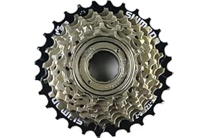 RainFlowwer 7 Speed Bike Freewheel, MF-TZ500-7 Bicycle Freewheel14-28T/34T Multiple Freewheel Cycling Replacement Part