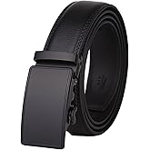 Lavemi Men's Real Leather Ratchet Dress Casual Belt, Cut to Exact Fit,Elegant Gift Box