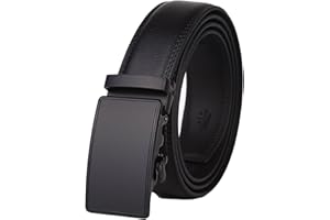 Lavemi Men's Real Leather Ratchet Dress Casual Belt, Cut to Exact Fit,Elegant Gift Box