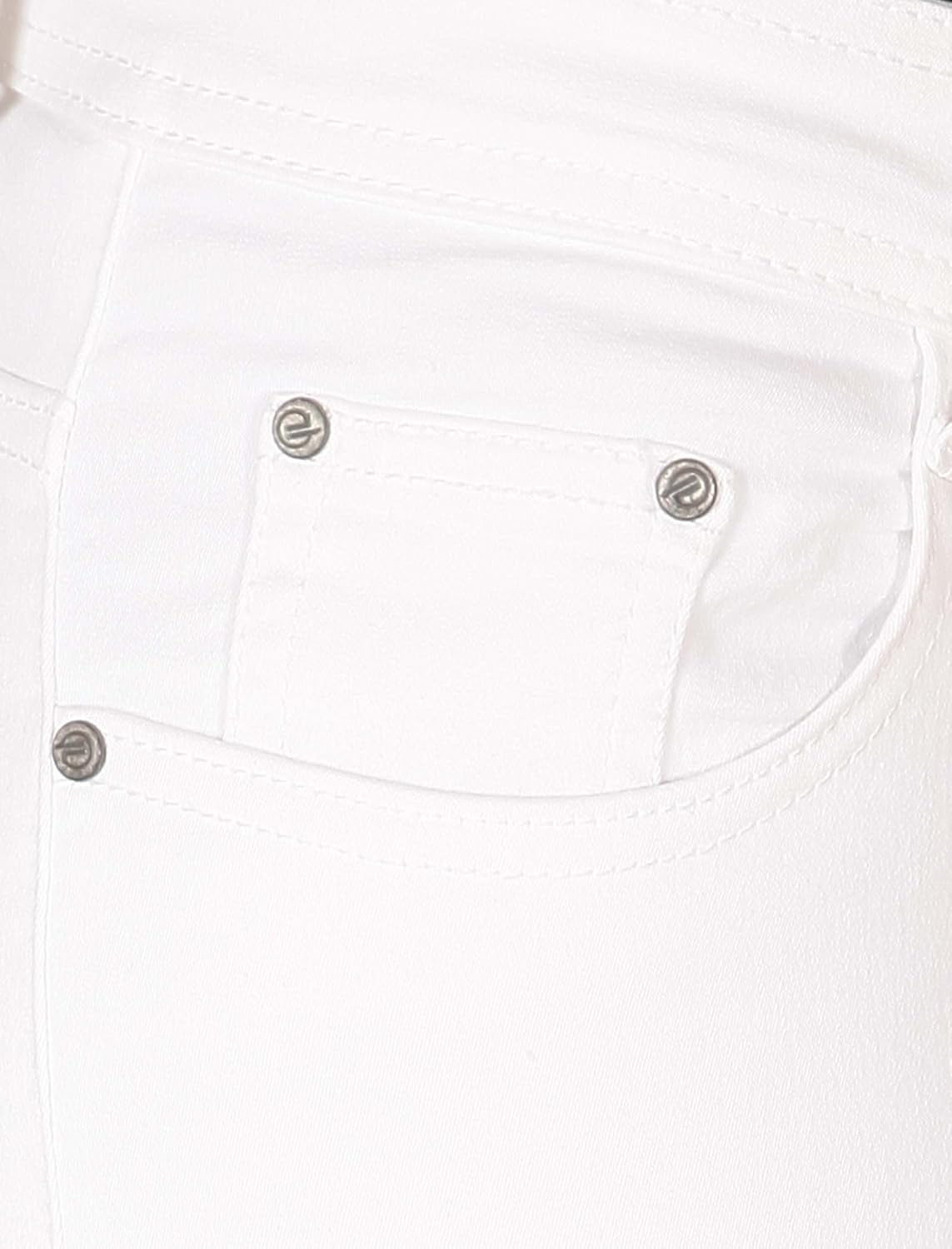 flirt nx women's stretchable white capri