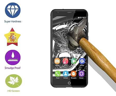 Displayschutzfolie im @ x Premium Hartglas 9H für Oukitel K7000