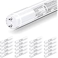 hykolity 20 Pack 4FT LED T8 Hybrid Type A+B Light Tube, 18W, Plug & Play or Ballast Bypass, Single-Ended OR Double-Ended, 5000K, 2400lm, Frosted Cover, T8 T10 T12 for G13, 120-277V, UL Listed