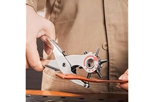 Multi-Function Adjustable Hole Punch Pliers for Leather and Belt Crafting Projects