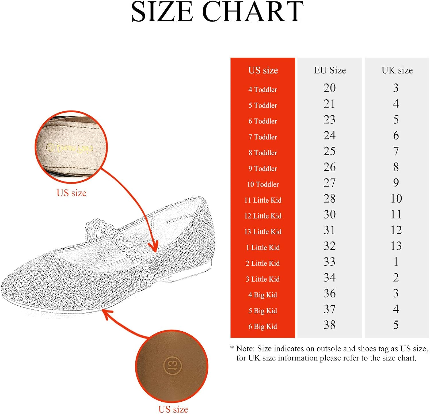 13 m us little kid shoe size
