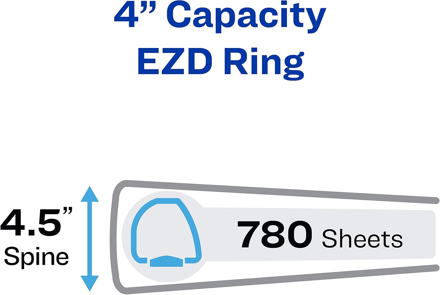 Avery Heavy Duty View 3 Ring Binder, 4" One Touch EZD Ring, Holds 8.5" x 11" Paper, 1 Purple Binder (79813) : Office Products