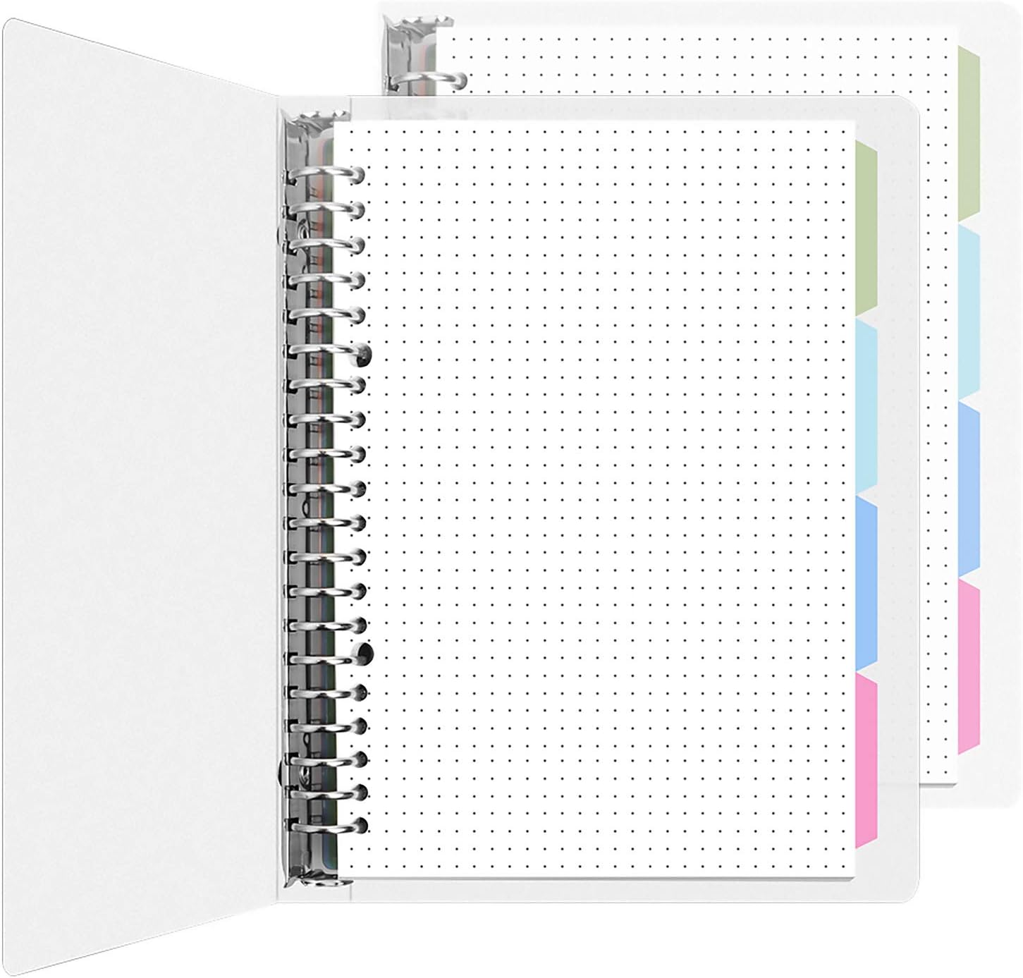 MyLifeUNIT Dotted Grid Notebook, Loose Leaf Dotted Bullet
