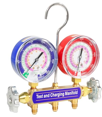 Yellow Jacket 42006 Series 41 Manifold With 3-1/8" Gauge, Psi, R-22/13 – CG Automotive Group - View #14