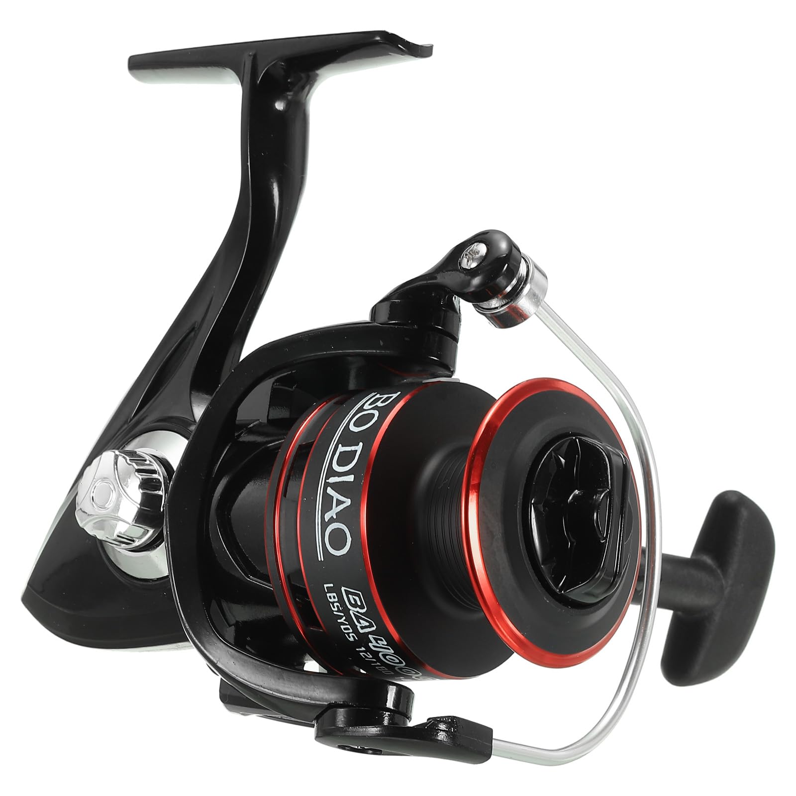 PATIKIL Fishing Spinning Reel, BA4000 Fishing Reel 5.2:1 Gear Ratio 17.6Lbs Max Drag Ultralight Saltwater Reel Left/Right Interchangeable Handle for Freshwater Saltwater Ice Fishing