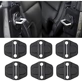YOCTM Door Lock Decoration Cover for 2018-2026 Jeep Wrangler JL JLU 4XE Unlimited Sahara Sports Rubicon Gladiator JT Door Lock Cover Parts Accessories Black (4Door) (Pack of 6)