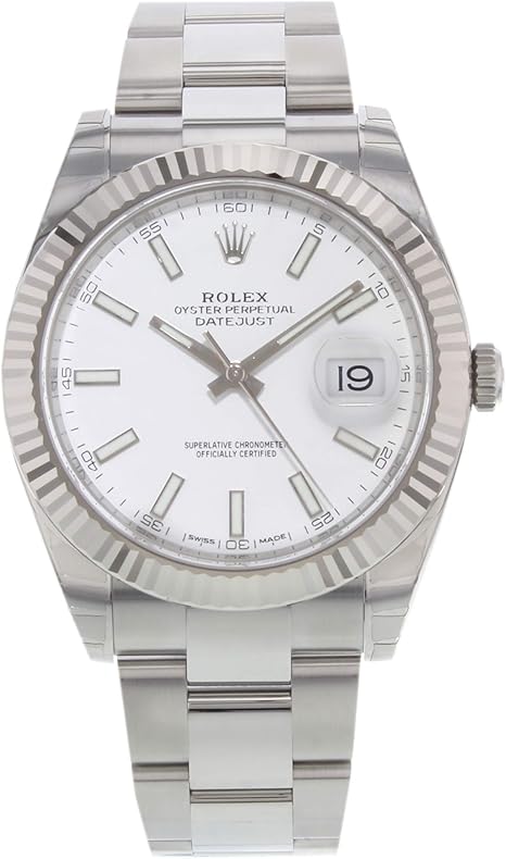 Rolex Datejust 41 White Dial Stainless Steel Men's Watch
