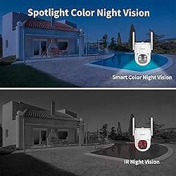 VORGUT Solar Security Camera System, 10" LCD