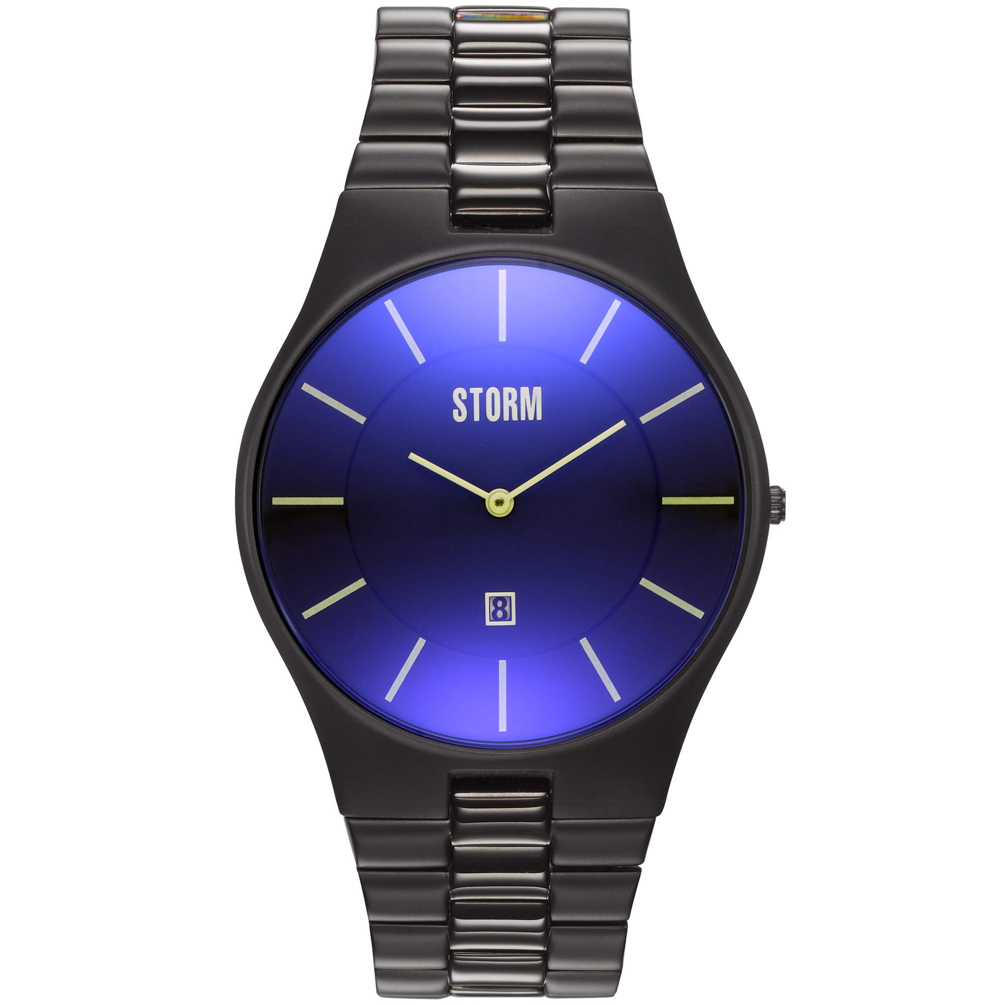 STORM Slim-X XL Watch Men's Classic Watch with a Smart Minimalist dial, Ultra Slim Strap and case, Dual Brush and Polished Finish, and Waterproof to 50m with a Date Feature (Slate Blue)