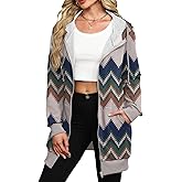 Locryz Women's Zip Up Hoodies Long Tunic Sweatshirts Oversized Fleece Sweatshirt Long Hoodie Fall Jacket Coat with Pocket