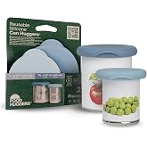 Food Huggers Silicone Can Covers Set of 2 | Reusable Food Grade Silicone Lids for Cans | Airtight Seal Keeps Food Fresh | Eco-Friendly Jar Sealer &amp; Storage Solution | BPA Free Canned Pet Meal Sealer