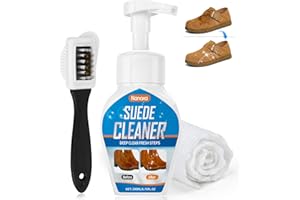 Nanoxa Suede Shoe Cleaner, Suede & Nubuck Shoe Cleaner Kit with Brush & Towel, Suede Cleaner for Suede, Nubuck, Boots, etc
