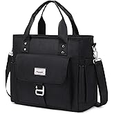 KYALOU Medium Tote Purse Bag for Women, Nurse Bag for Work, Teacher Tote Bag, Waterproof Nylon Crossbody Handbag