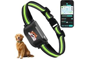 UJQW GPS + Wireless Dog Fence & Training Collar – No Subscription, App Geo-Fence 3280ft, 60-164ft Bluetooth Training, 3 Correction Modes, Auto Sleep/Wake, 7-Day Battery, 3-Dog Support (Black)