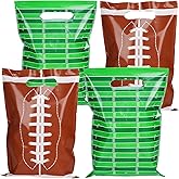 chiazllta 50 Pcs Football Party Bags Football Plastic Goodie Bags Favors Rugby Sports Theme Treat Bags Gift Bags Decorations for Game Day Sports Events Birthday Party
