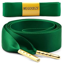 WEGOODZF Ribbon Satin Sneakers Shoelaces: 2 Pair