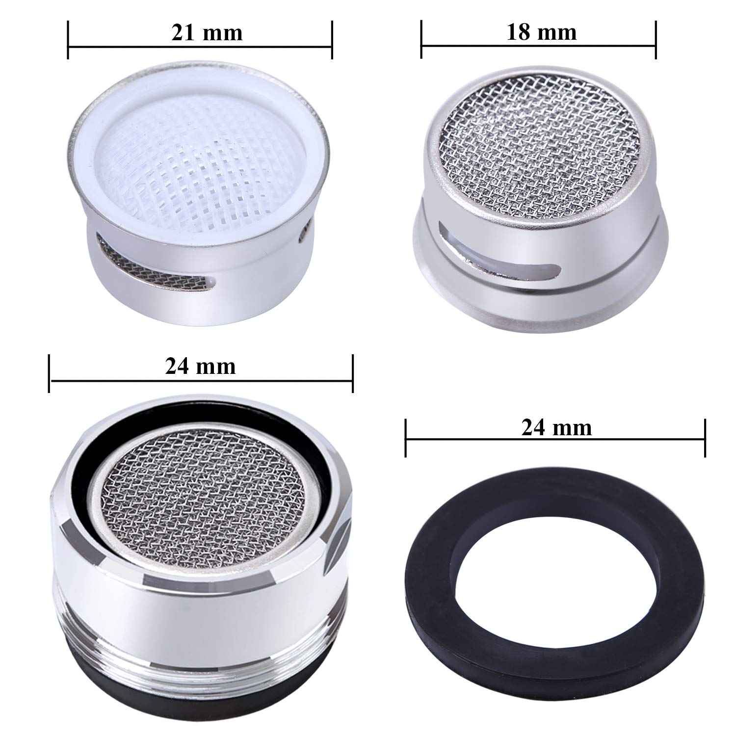 8 Elcoho 8 Pieces Faucet Aerators Kitchen Faucet Aerator