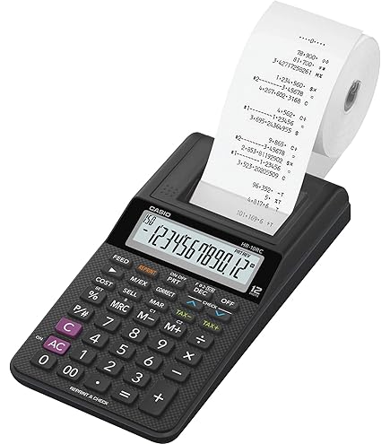 Casio HR-8RCE Printing Calculator, Black : Amazon.ca: Office Products