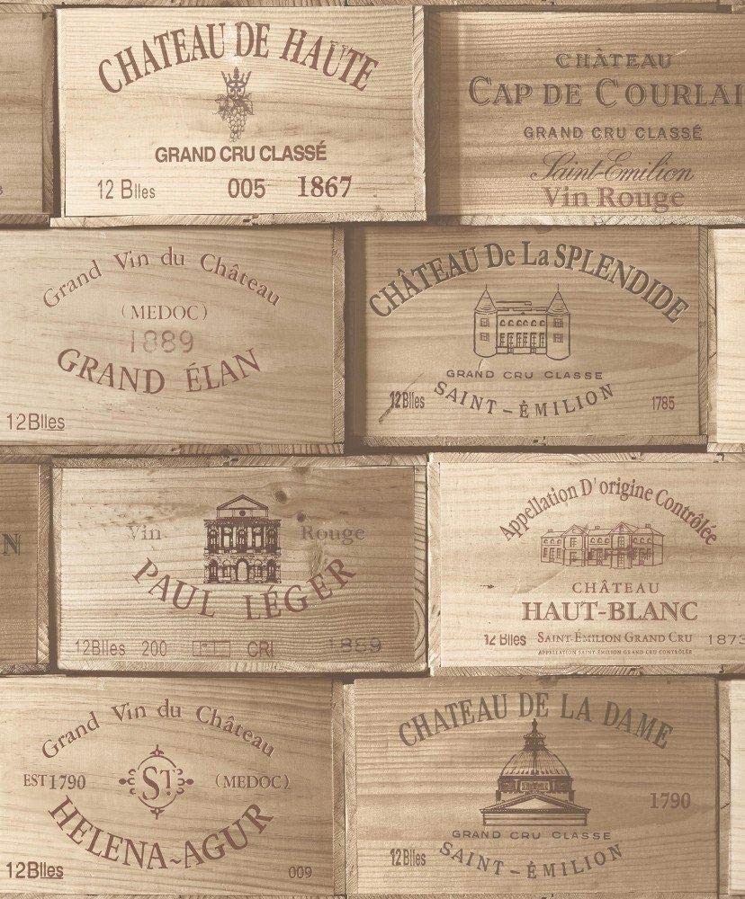 Vineyard Crates One (1) Decorative French Wine Crate - Wooden Box for Wine Storage Wedding Decor DIY Projects Garden Planter Boxes NO Lid NO Storage Inserts (12BtlLarge)