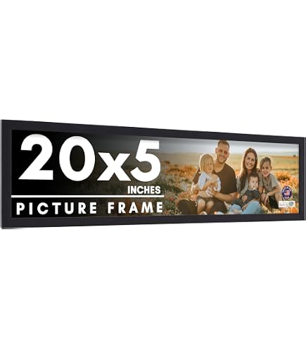 Quadro Frames 5x16 Inch Picture Frame, Style P375 - 3/8 Inch Wide Molding - Australia