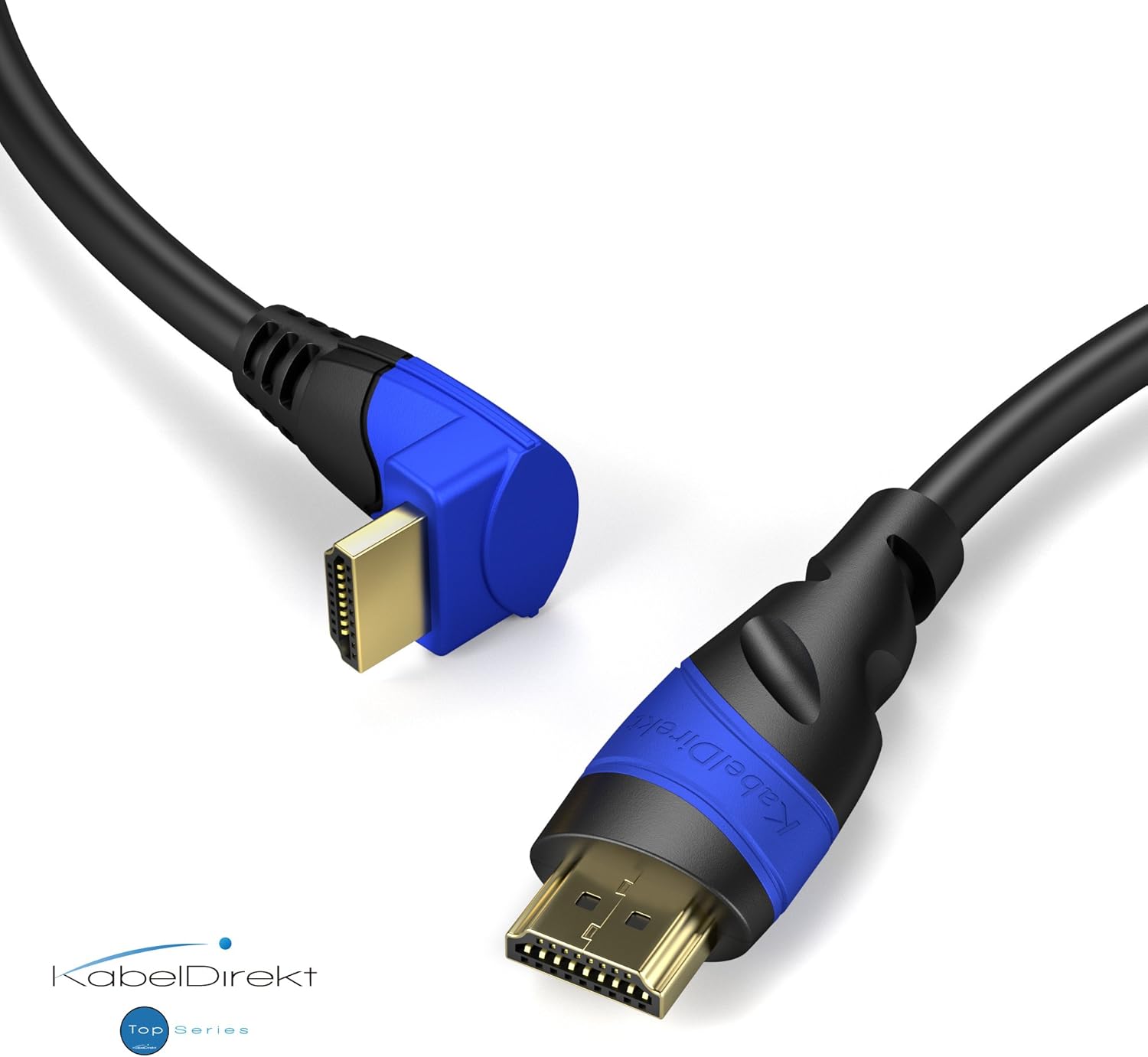 90° angled 8K/4K HDMI Cable, 0.5m, with A.I.S. Shielding, designed in Germany (supports all HDMI devices like PS5/Xbox - Image 5