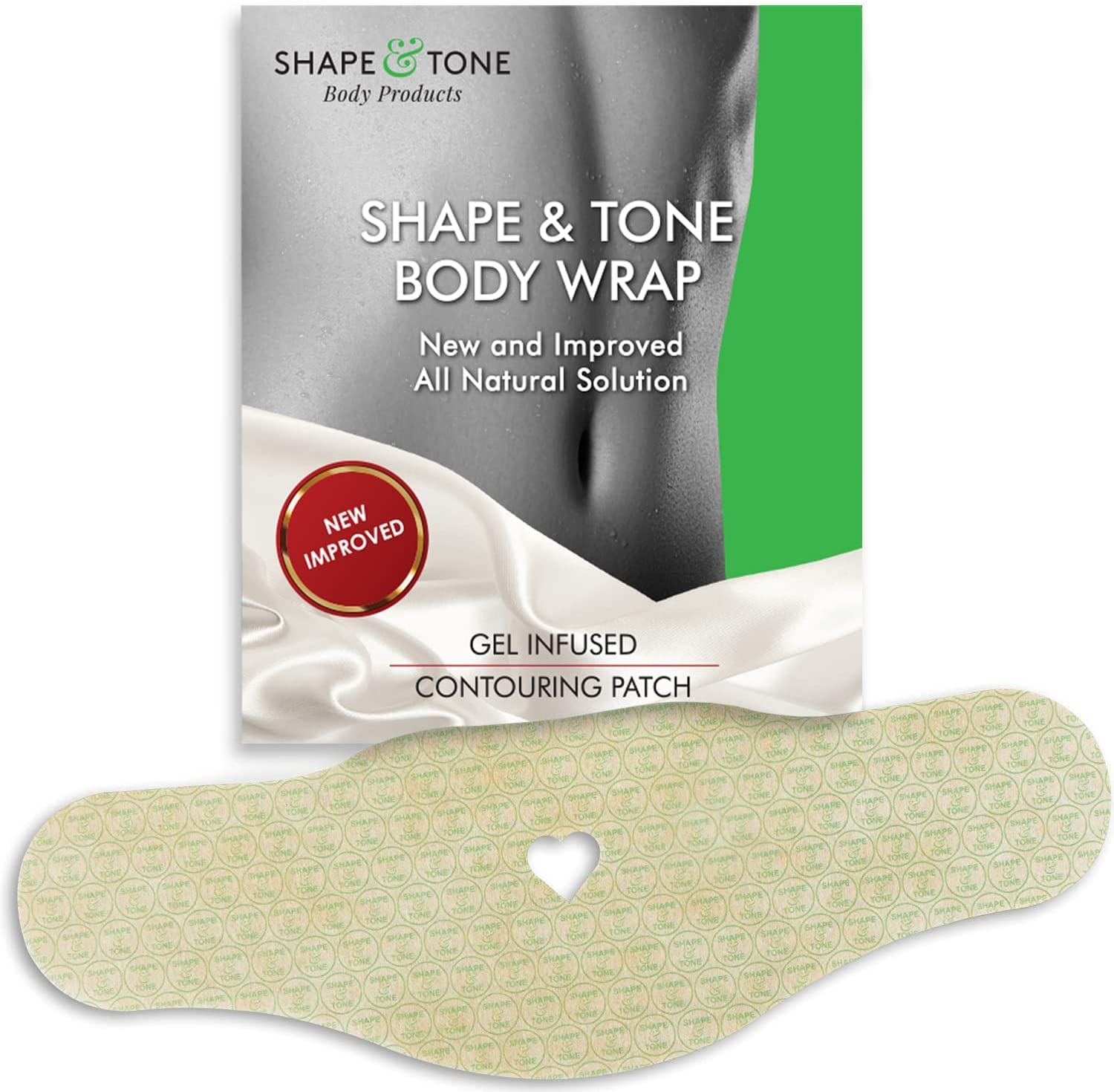 Firming and Toning Contouring Moisturizing Body Wrap - New Improved All Natural Anti Cellulite Wrap for Stomach Arms Legs by Shape and Tone (10 APPLICATORS)