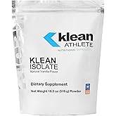 Klean Athlete Klean Isolate - Whey Protein Isolate - Daily Protein & Amino Acid - Intake for Muscle Integrity* - NSF Certified for Sport - 20 Servings - Natural Vanilla Flavor