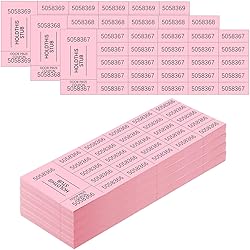 Kosiz 504 Sheets 25 Bid Raffle Ticket with
