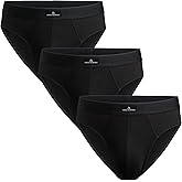 DANISH ENDURANCE Men's Cotton Briefs (3-Pack) – Soft, Stretchy & Breathable Underwear with Comfort Waistband