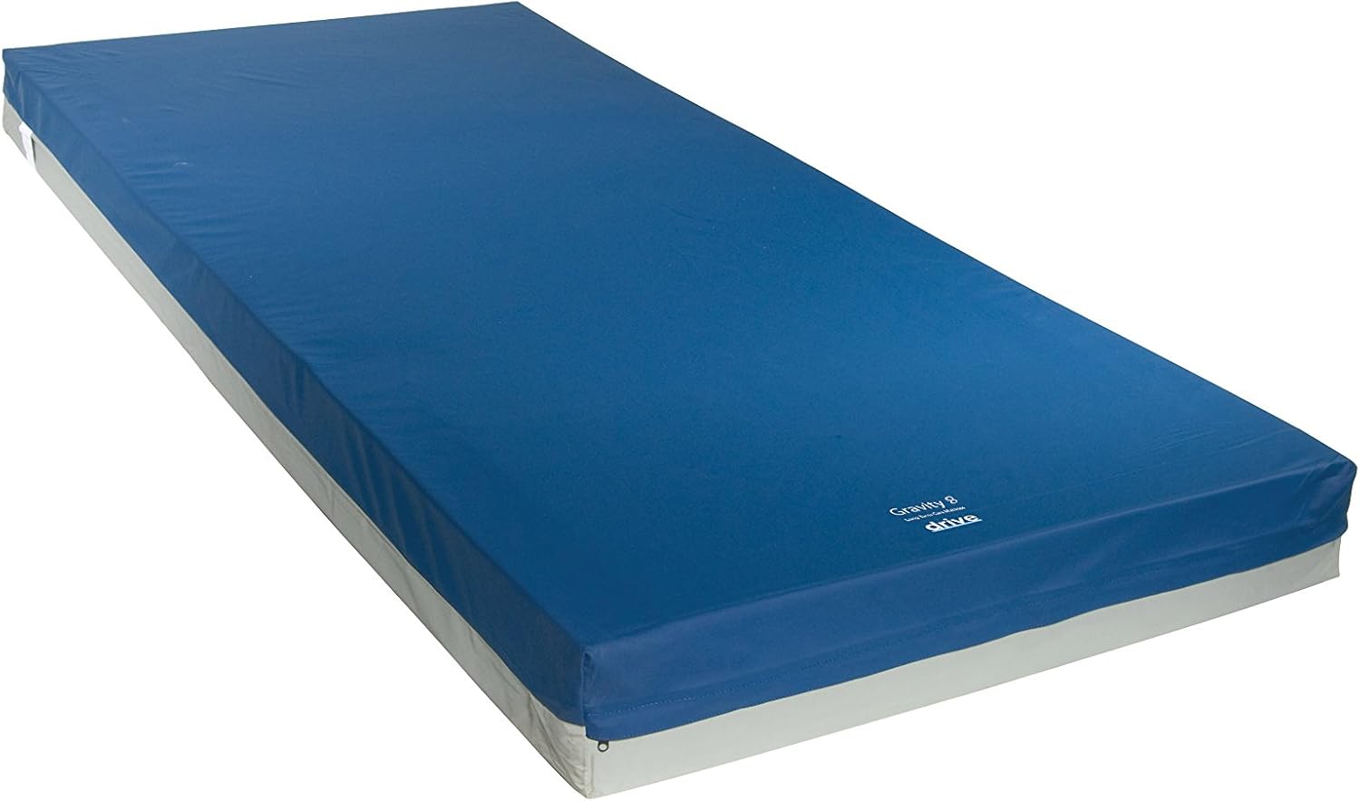 Drive Medical Gravity 7 Long Term Care Pressure Redistribution Mattress, No Cut Out, 80", Blue, Full: Health & Personal Care