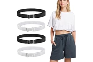 4 Pcs Crop Tuck Band Belt,Crop Band for Shirts Sweater Tuck Band, Belts Crop Tuck Tools Adjustable Elastic Band (4 Pcs)