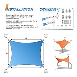 TANG Sunshade Sail 13' x 20' Beige Rectangle Shade