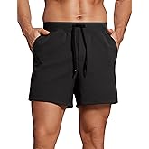 CRZ YOGA Men's Four-Way Stretch Workout Shorts - 5'' Soft Durable for Casual Athletic with Pockets