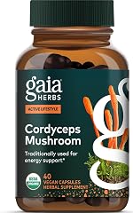 Gaia Herbs Cordyceps Mushroom - Traditionally Used to Support Sustaining Energy & Endurance* - One Daily with Organic Cordyce