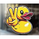 Duck Wave Sticker - Made in The USA - Rubber Duck Peace Decal for 4x4 | Made in the USA - Sun and Weather Resistant - 7+ Years Outdoor Life