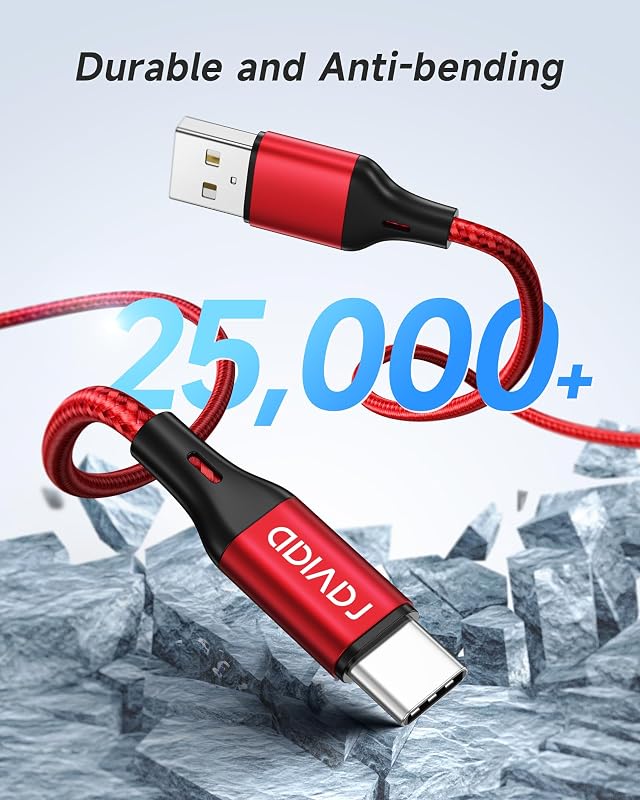 Cavo USB Type-C [3Pezzi, 2m] Cavo USB C Ricarica Rapida Nylon