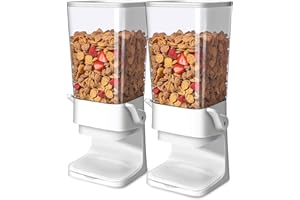 Tokokimo Cereal Dispenser Countertop, Cereal Containers Storage Dispenser 5L, Not Easy to Crush Food Dry Food Dispenser for R