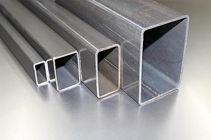 Rechteckrohr Vierkantrohr Stahl Profilrohr Stahlrohr 25x15x2 mm - von 100 mm bis 3000 mm - Länge in mm: 1000