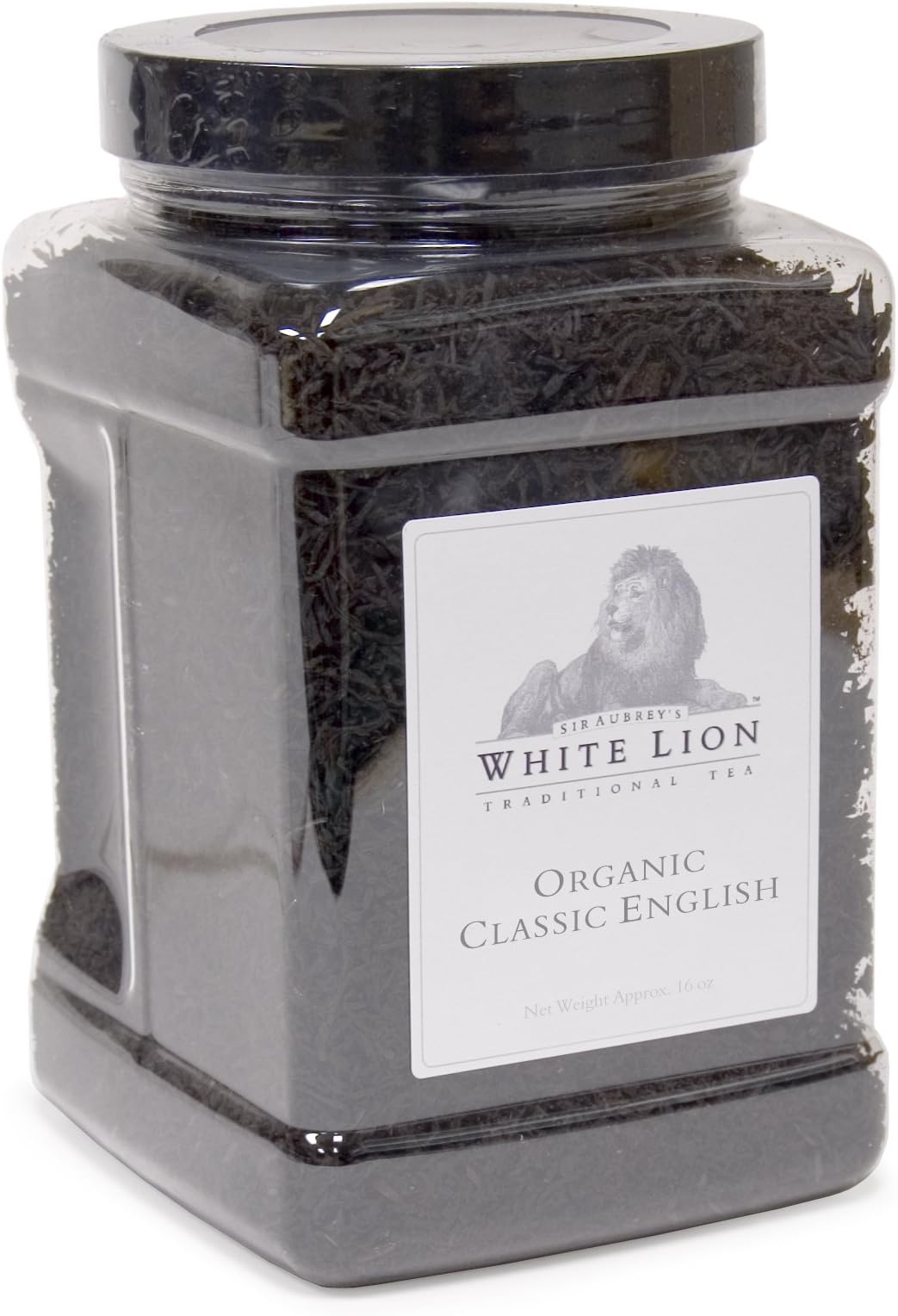 Organic Classic English Fine Black Tea, 13oz Loose Tea Canister, White Lion Tea