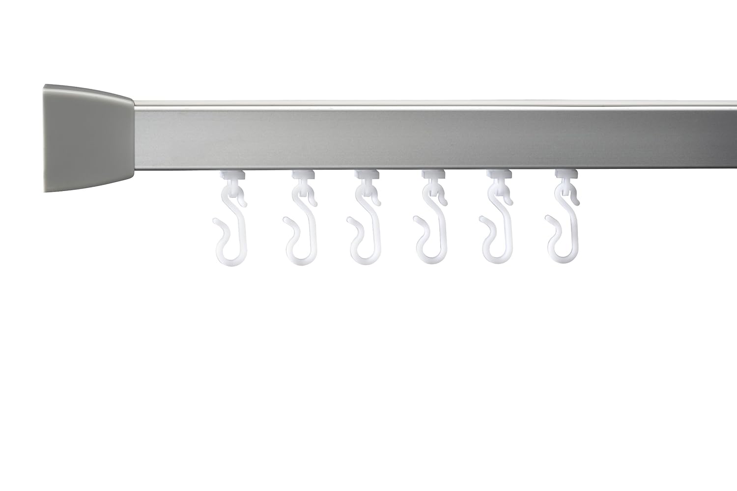 Croydex Professional Profile 800 L Shaped Shower Rail With Ceiling