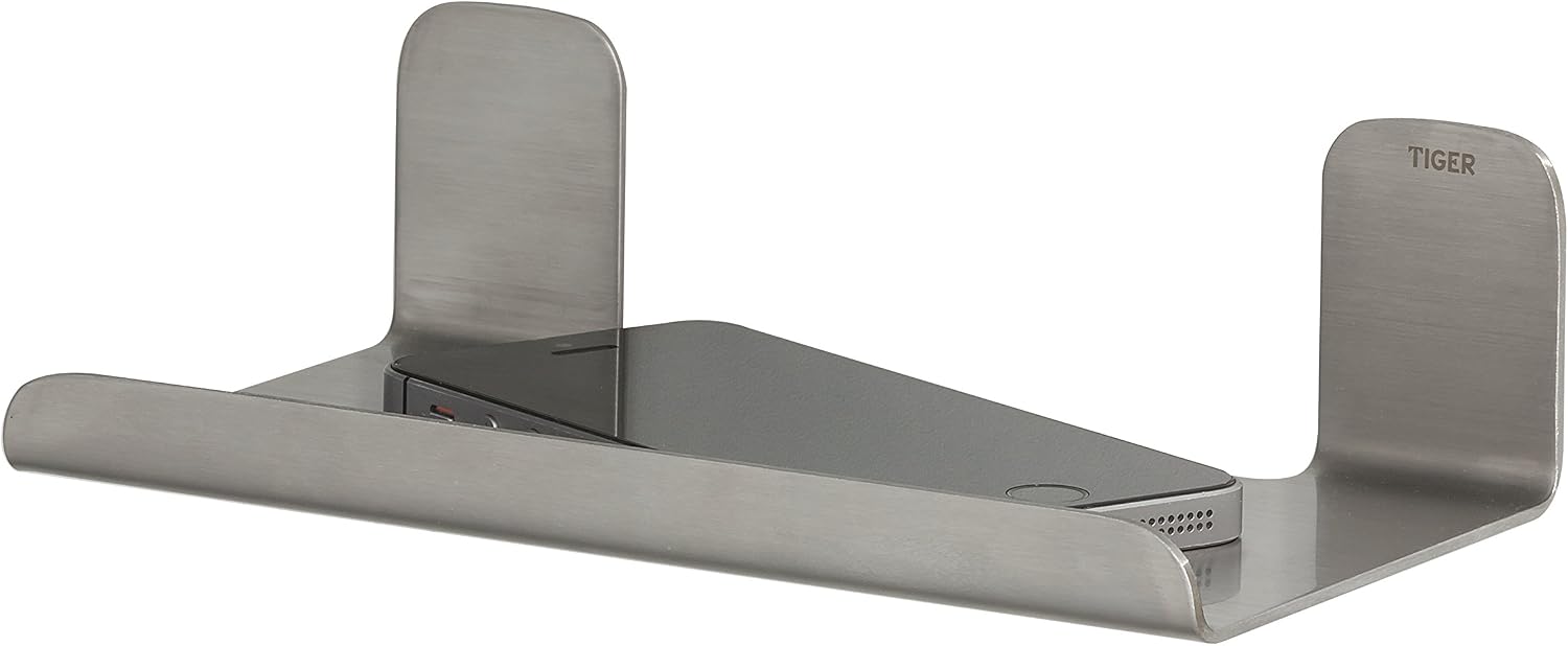 Tiger Colar Shelf, Stainless Steel Brushed, 18 x 5 x 10.1 cm, 10,1 x 18 x 5 cm - Image 3