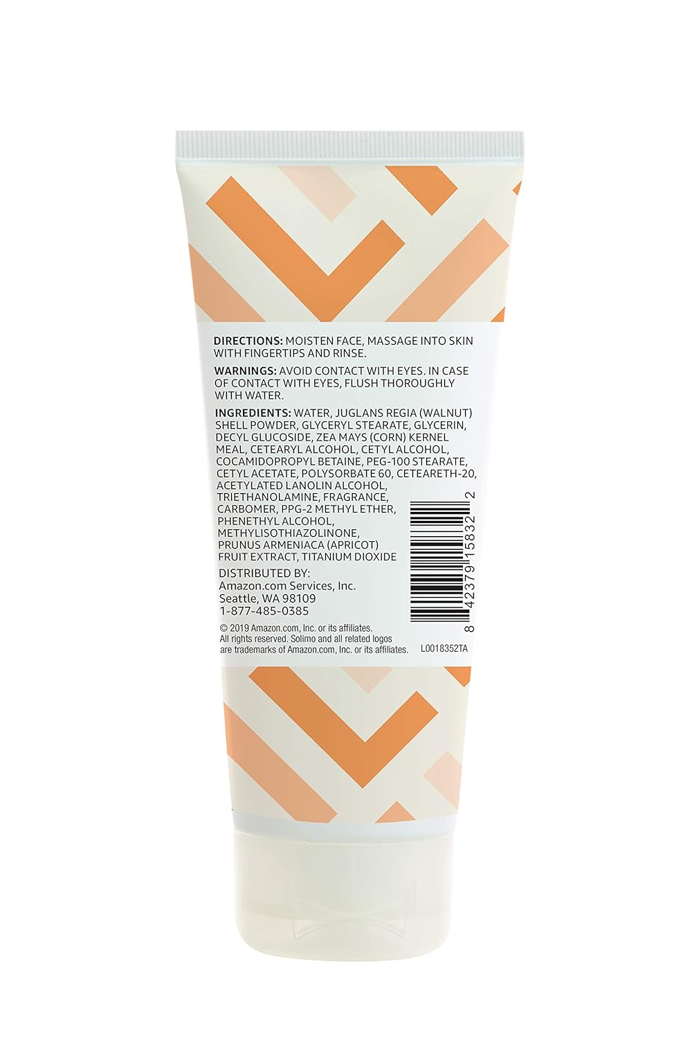  Brand - Solimo Apricot Scrub Facial Cleanser, 6 Ounce: Beauty
